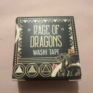 The Rage of Dragons By Evan Winter Foiled Washi Tape - NEW In Box